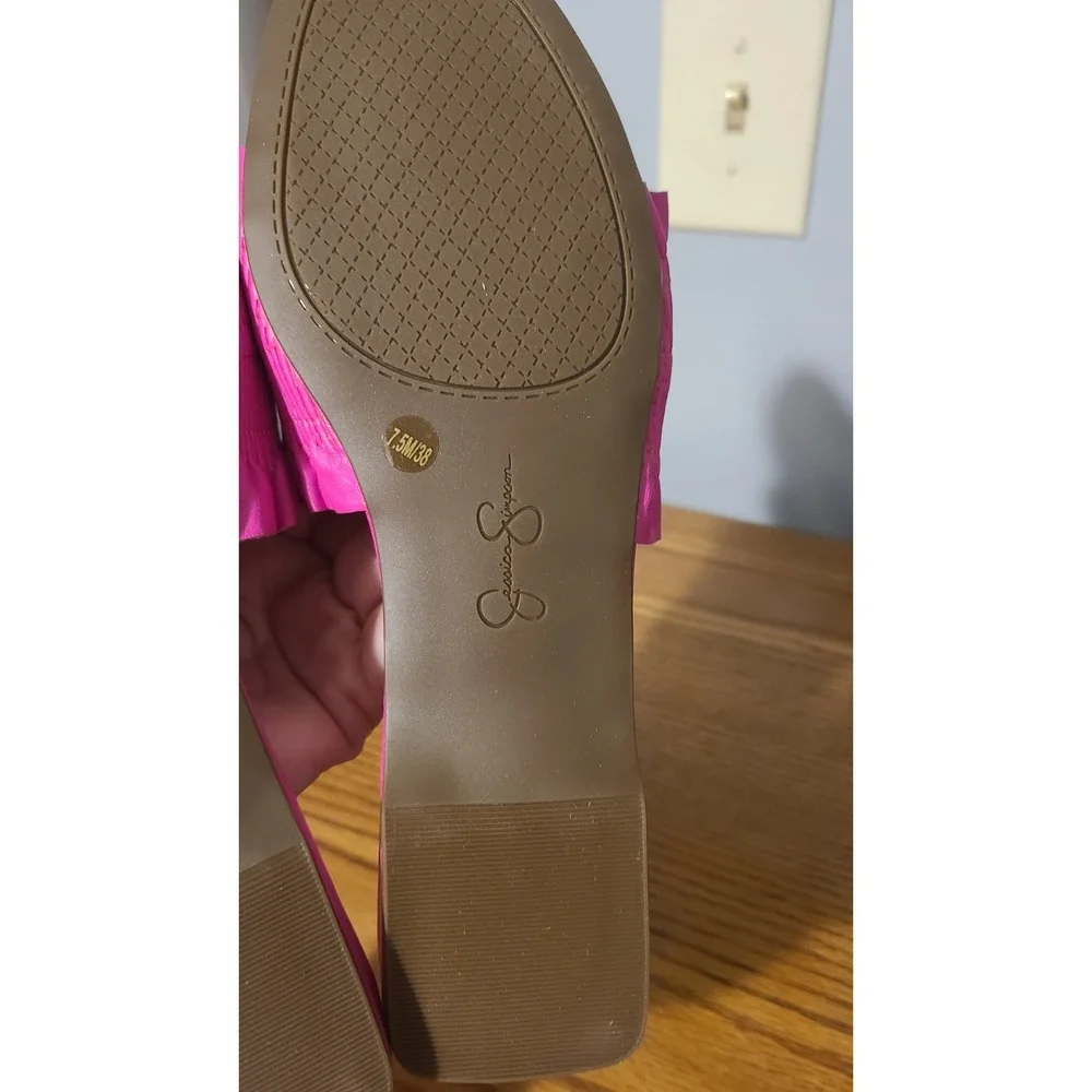 Jessica Simpson Camessa Valley Pink Size 7.5 Sandles - Picture 3 of 3